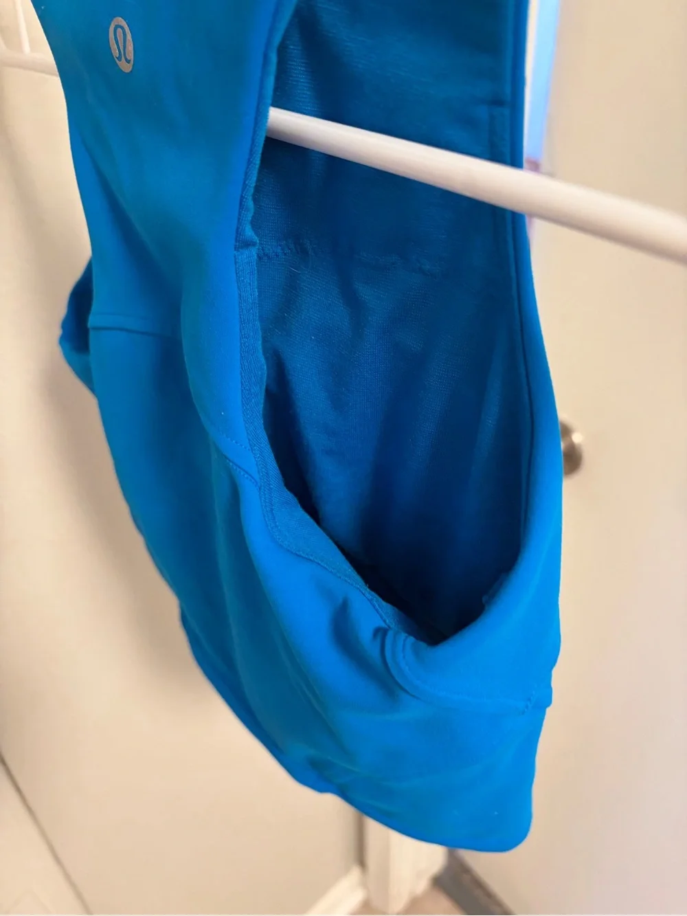 lululemon athletica Bright Blue High-Neck Crop Tank